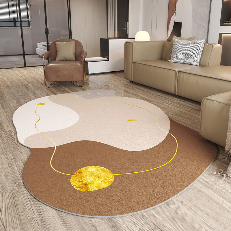 Groen Modern Rug Polyester Gradiënt Rug Stain Resistant Rug voor woonkamer