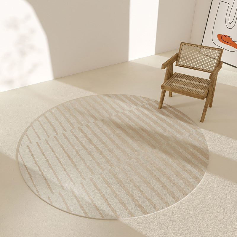 Navy Modern Rug Polyester Stripe Rug vlekbestendig vloerkleed voor thuisdecoratie