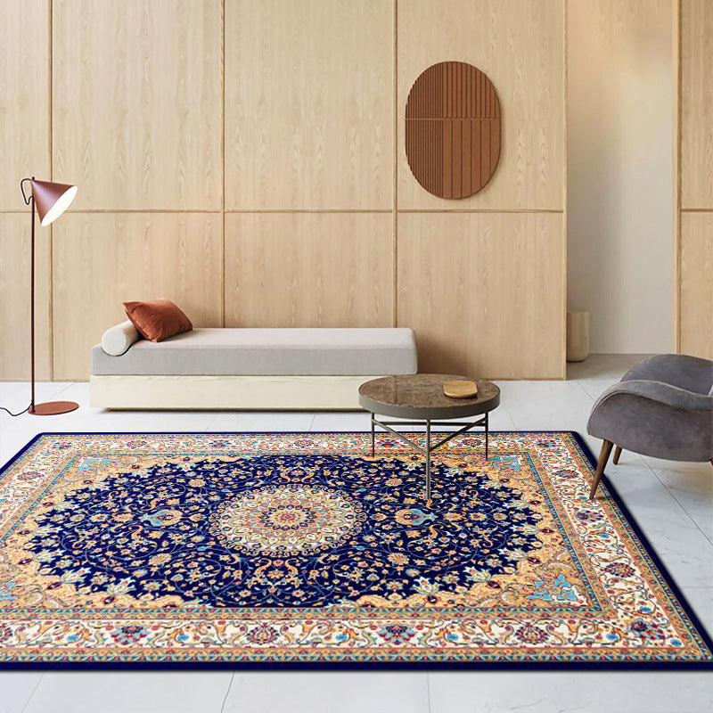 Tapis graphique en polyester rouge de vin de vin Rapier lavable pour la décoration intérieure