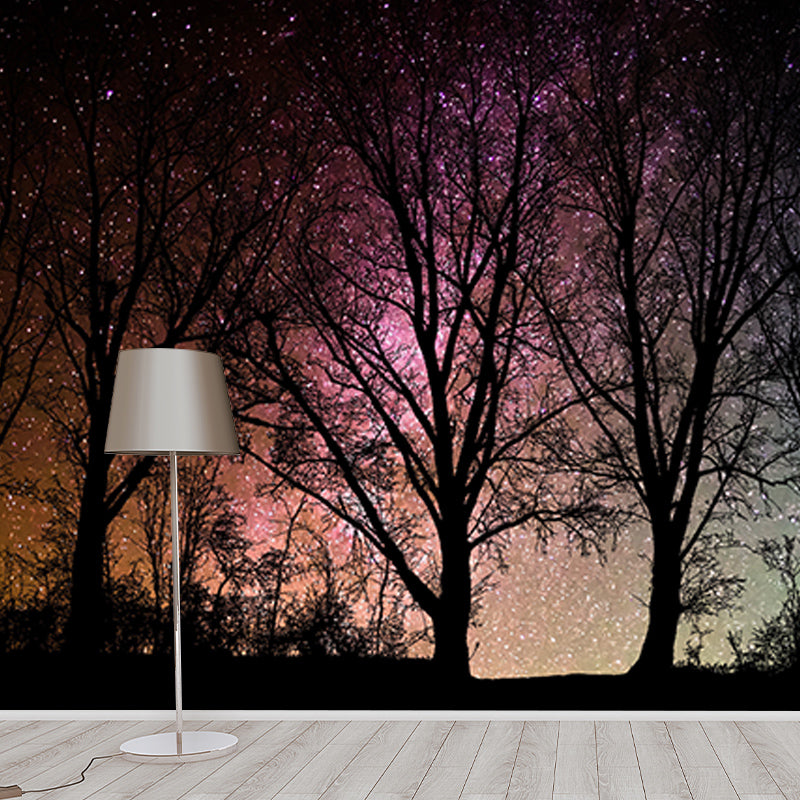 Decorative Wall Mural Wallpaper Forest Photography Sitting Room Wall Mural