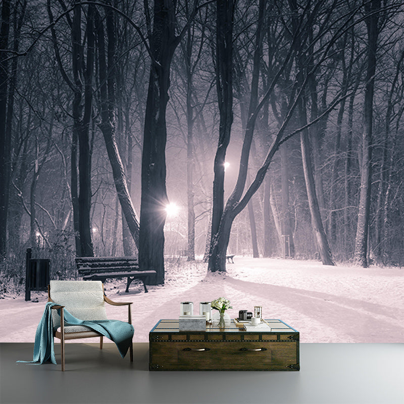 Modern Photography Mural Wallpaper Forest Scenery Indoor Wall Mural