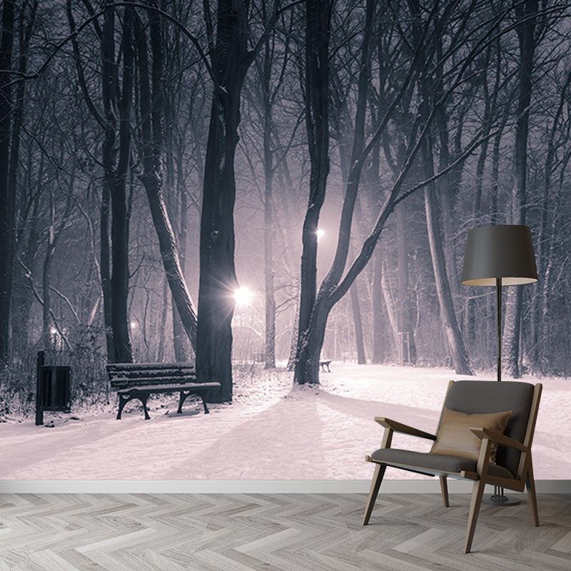 Modern Photography Mural Wallpaper Forest Scenery Indoor Wall Mural