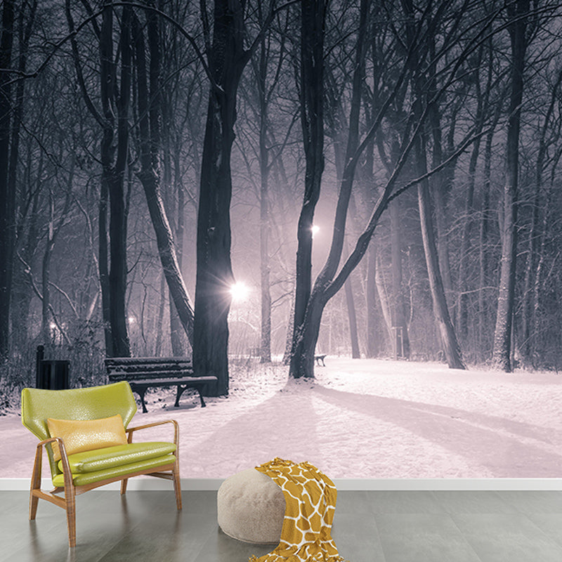 Modern Photography Mural Wallpaper Forest Scenery Indoor Wall Mural