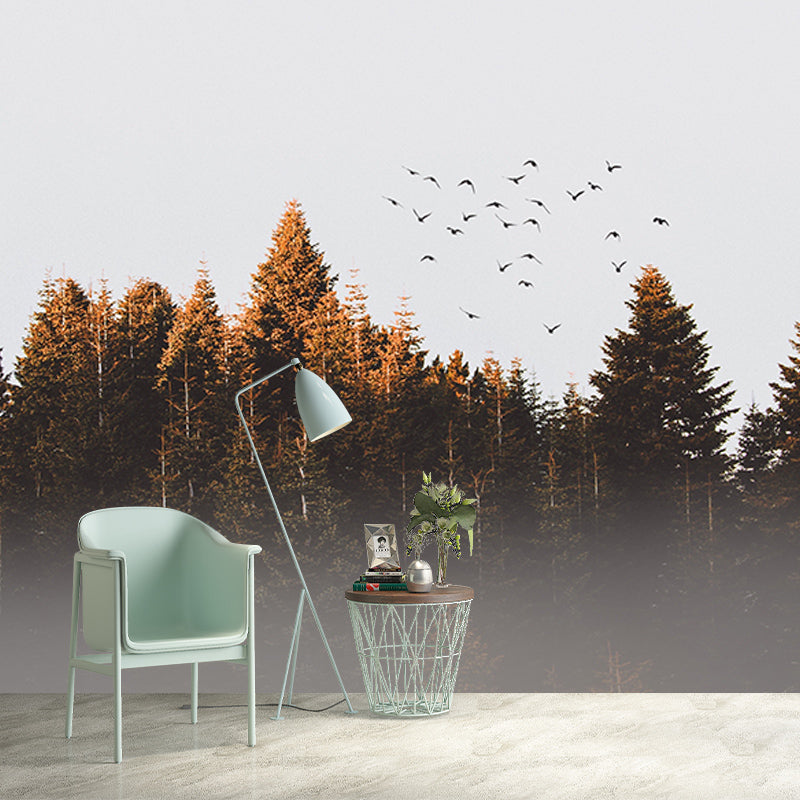Photography Stain Resistant Wallpaper Forest Living Room Wall Mural