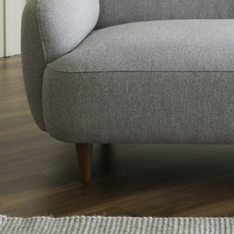 Scandinavian Recessed Arm Standard Tight Back for Living Room