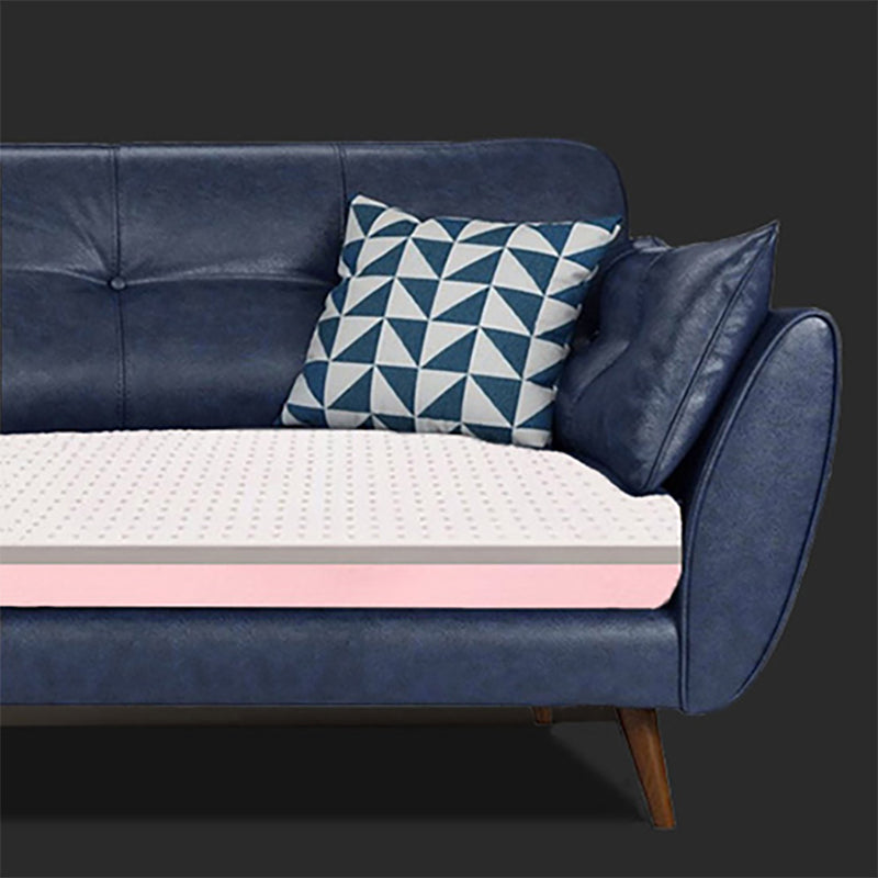 33.86" H Genuine Leather Flared Arm Sofa with Cushions for Living Room,Apartment