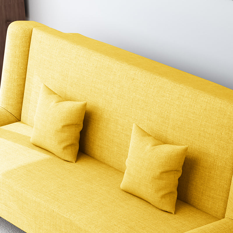 29.53"H Linen Armless Convertible Sleeper Sofa Bed for Living Room