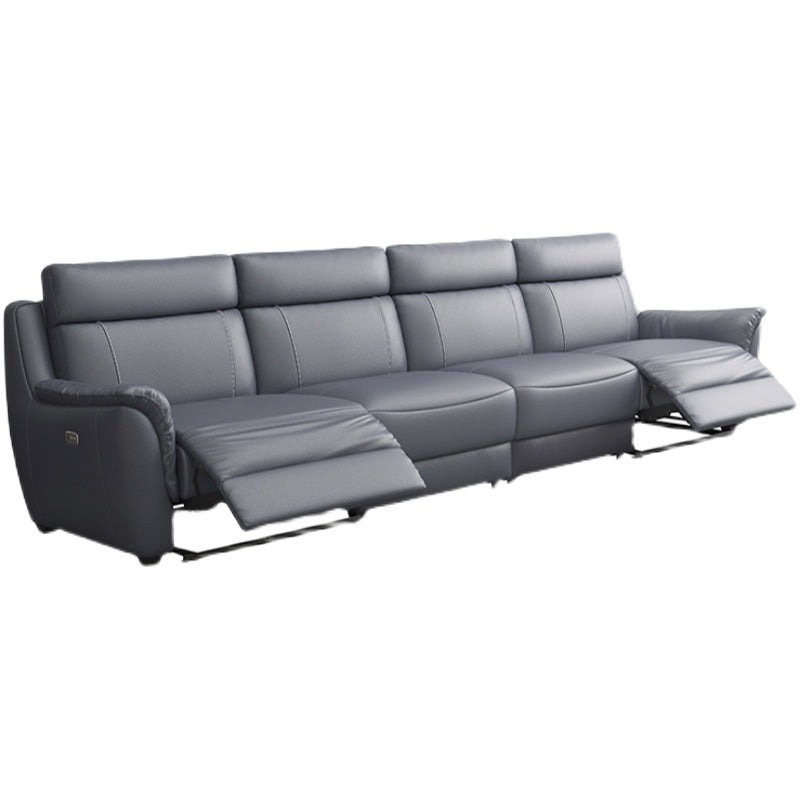 Faux Leather Recliner Sofa 39.3"W Pillow Top Arm with Sewn Pillow Back