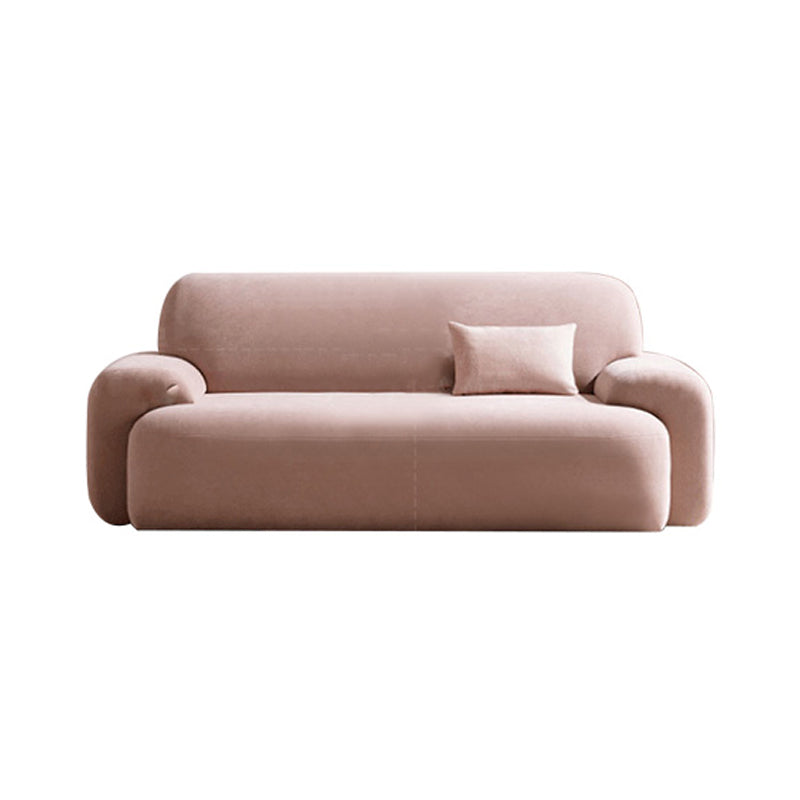 Standard Cushions Velvet Sofa 37.4"W with Recessed Arm for Living Room