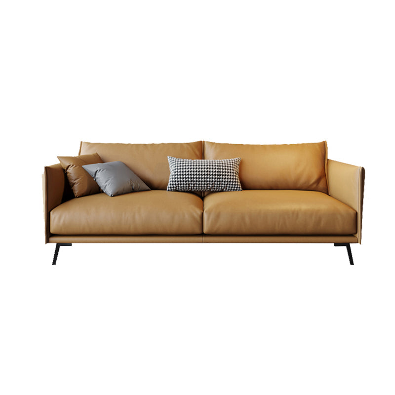 Modern Cushions Standard Sofa 29.53"High Square Arm Sofa, Champagne