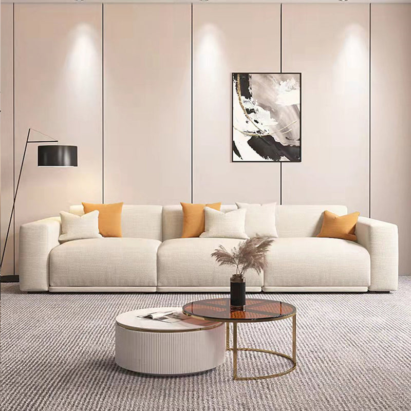 30" High Square Arm Modern Standard Sofa with Tight Back for Living Room, Apartment