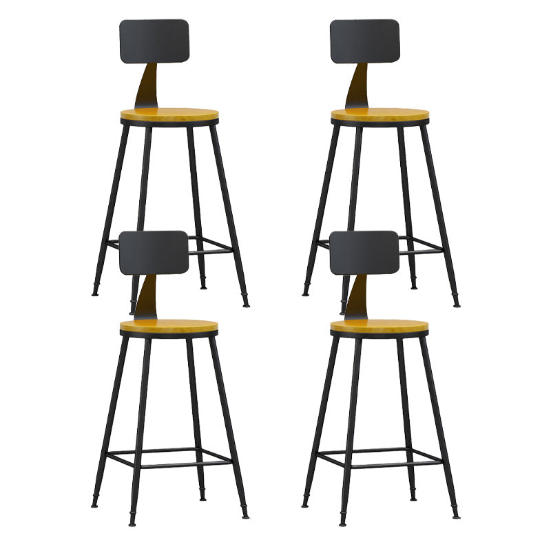 Industrial Style Bar-stool Metal Legs Counter Stool for Kitchen Bar