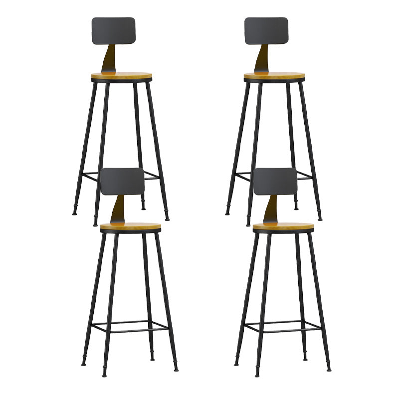 Industrial Style Bar-stool Metal Legs Counter Stool for Kitchen Bar