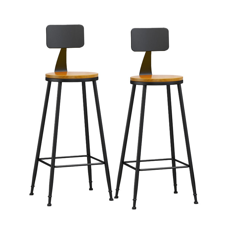Industrial Style Bar-stool Metal Legs Counter Stool for Kitchen Bar