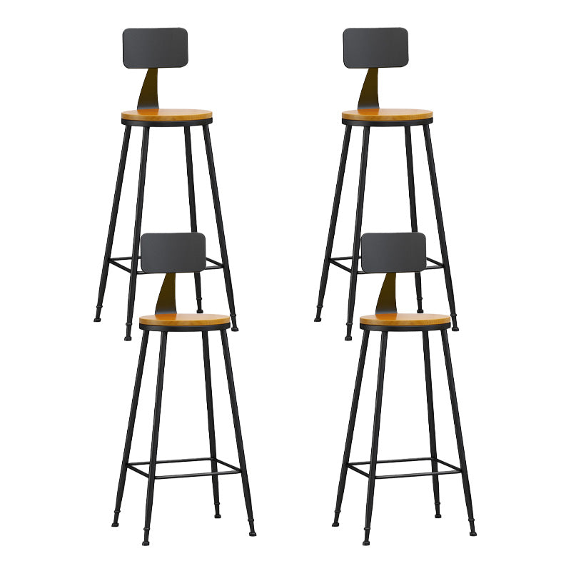 Industrial Style Bar-stool Metal Legs Counter Stool for Kitchen Bar