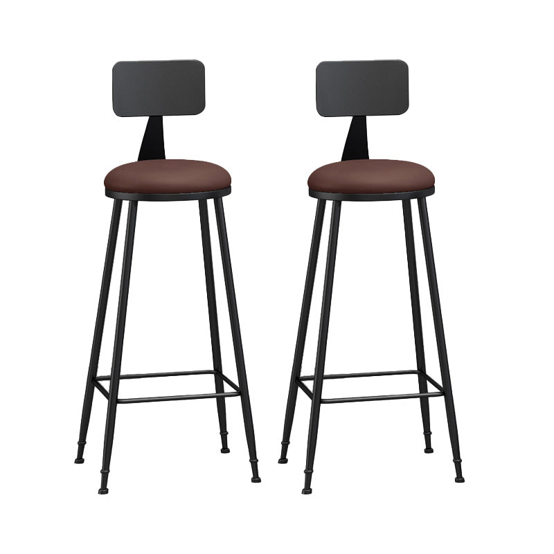 Industrial Style Bar-stool Metal Legs Counter Stool for Kitchen Bar