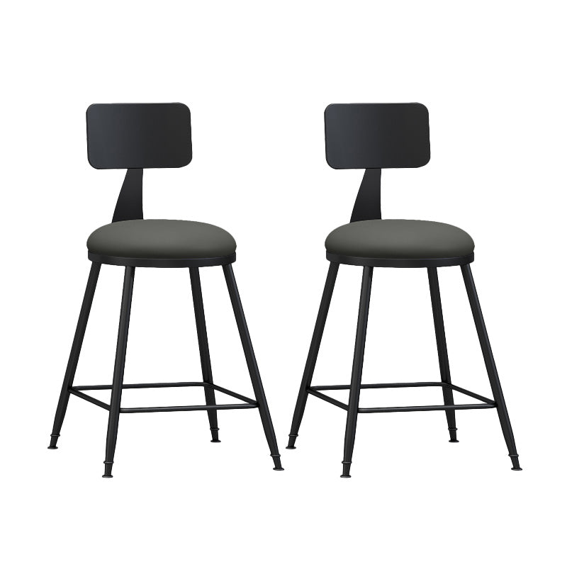 Industrial Style Bar-stool Metal Legs Counter Stool for Kitchen Bar