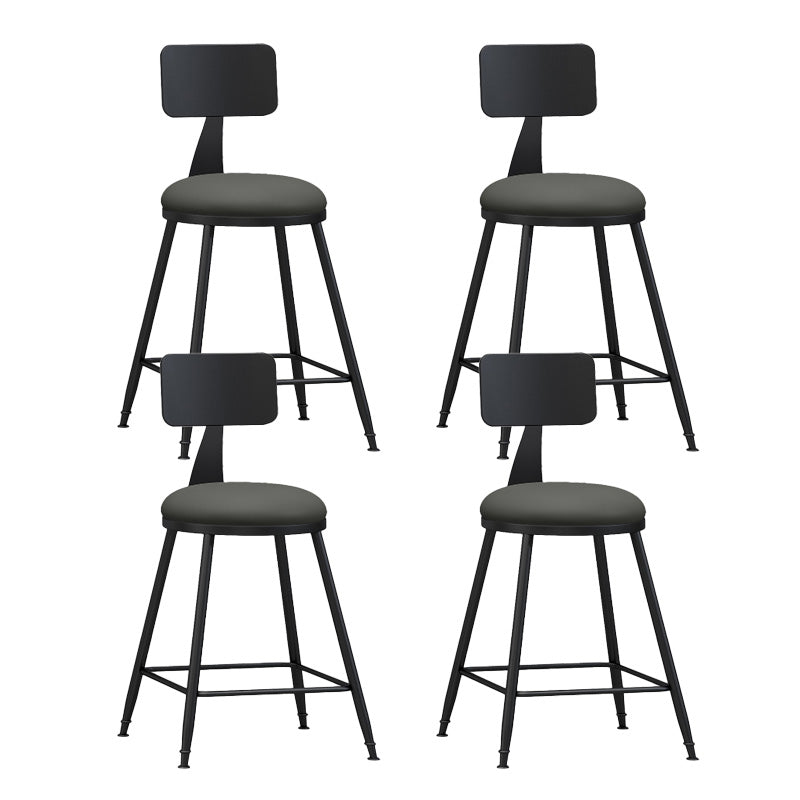 Industrial Style Bar-stool Metal Legs Counter Stool for Kitchen Bar