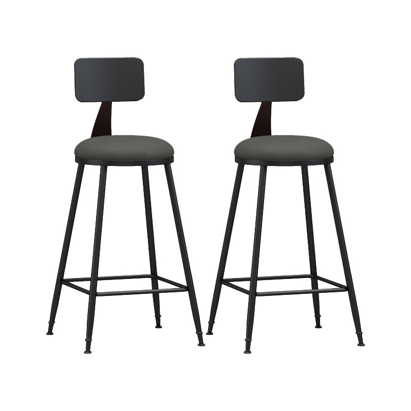 Industrial Style Bar-stool Metal Legs Counter Stool for Kitchen Bar