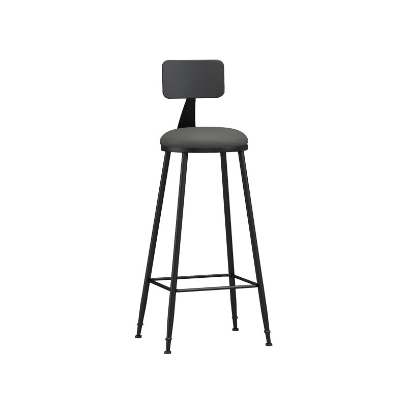 Industrial Style Bar-stool Metal Legs Counter Stool for Kitchen Bar