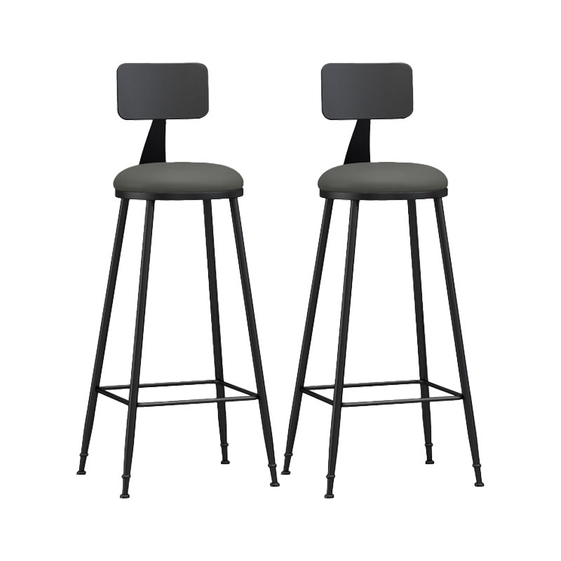 Industrial Style Bar-stool Metal Legs Counter Stool for Kitchen Bar