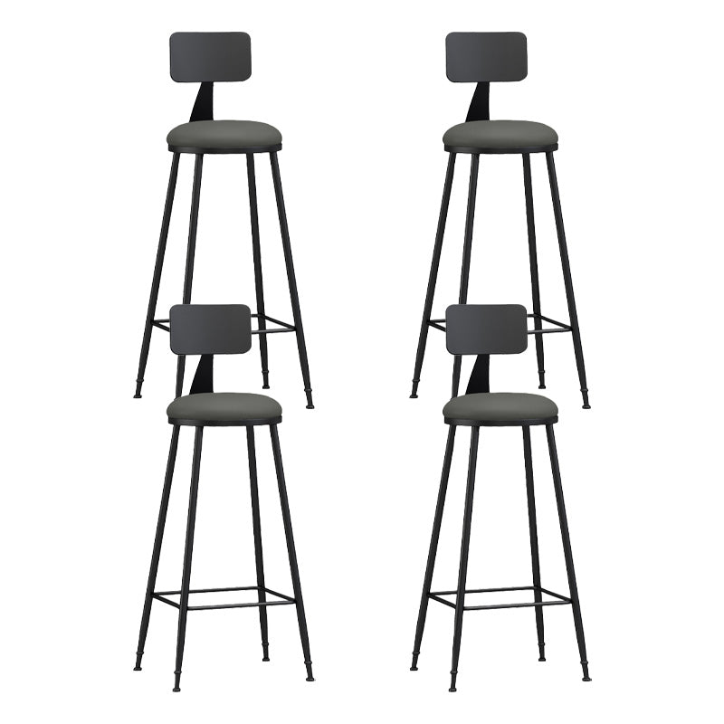 Industrial Style Bar-stool Metal Legs Counter Stool for Kitchen Bar