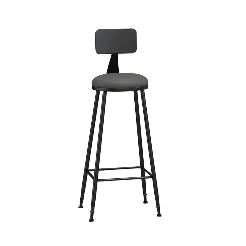 Industrial Style Bar-stool Metal Legs Counter Stool for Kitchen Bar
