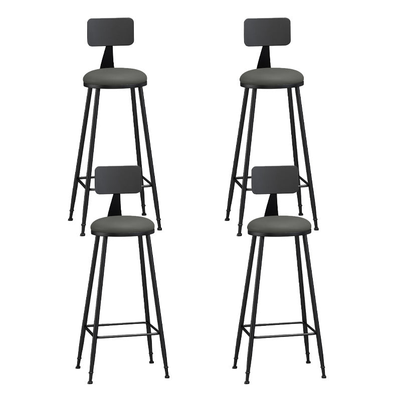 Industrial Style Bar-stool Metal Legs Counter Stool for Kitchen Bar