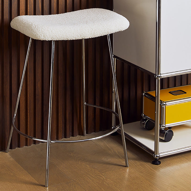 Nordic Style Leather Upholstered Barstool 4 Feet 27-inch Bar Stool for Dinning Room