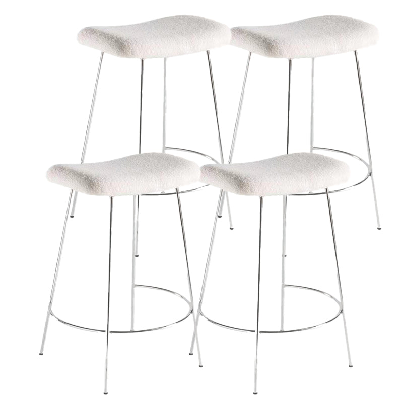 Nordic Style Leather Upholstered Barstool 4 Feet 27-inch Bar Stool for Dinning Room