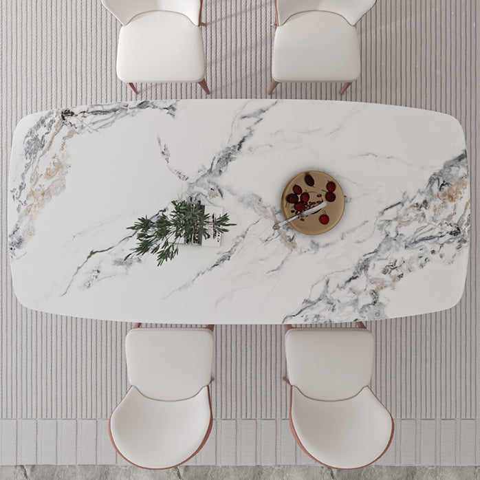 1/3/4/5/7 Pieces Contemporary Dining Set Sintered Stone Dining Room Set