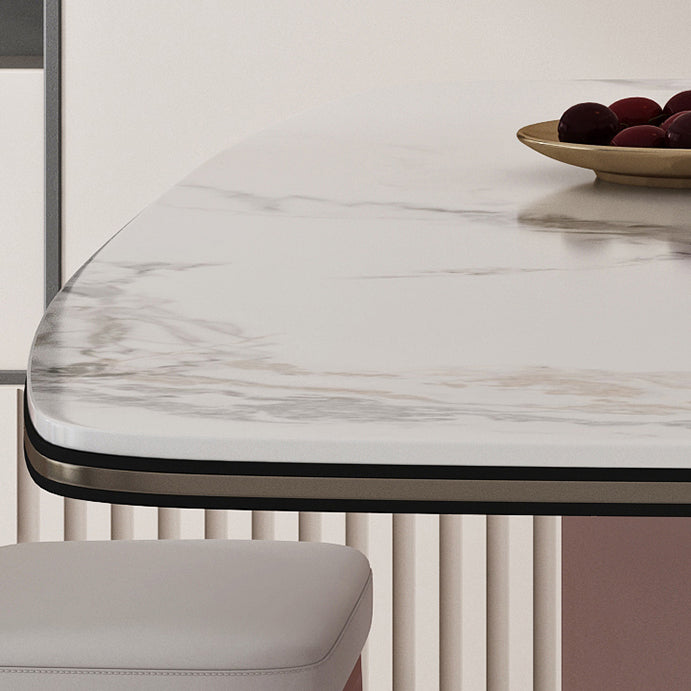 1/3/4/5/7 Pieces Contemporary Dining Set Sintered Stone Dining Room Set