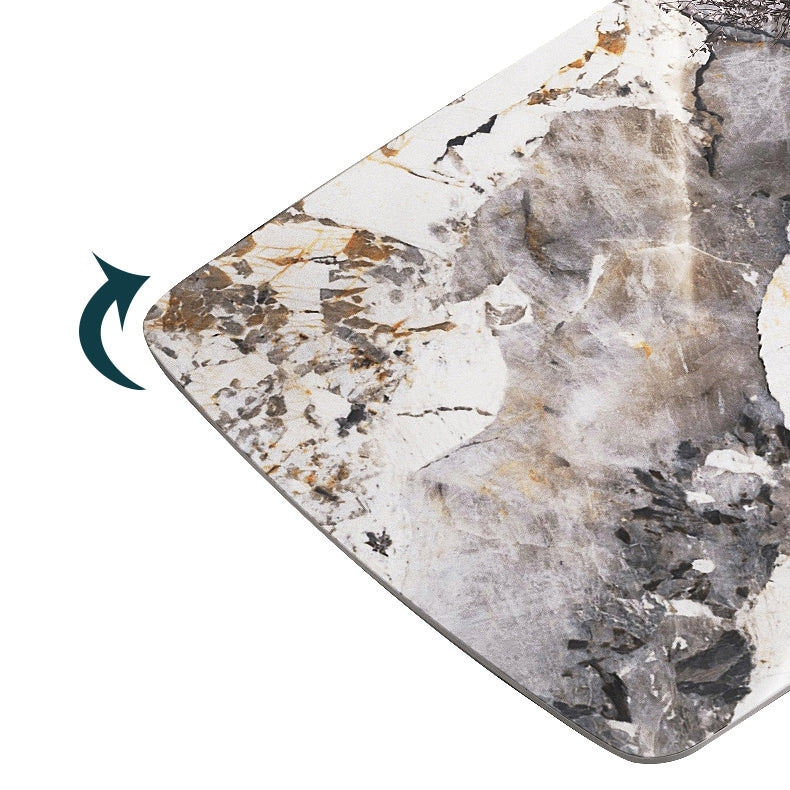 Glam Style 1/4/5/6/7 Pieces Dining Set Rectangle Sintered Stone Dining Table Set