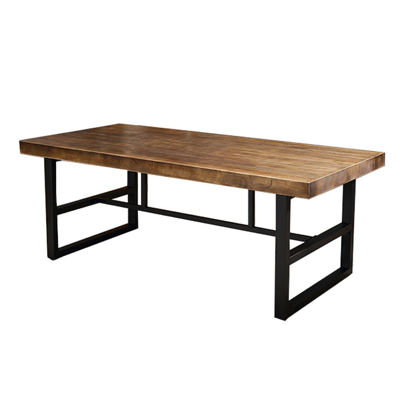 Industrial 1/2/3/5 Pieces Dining Table Set Solid Wood Top Dining Table and Chairs