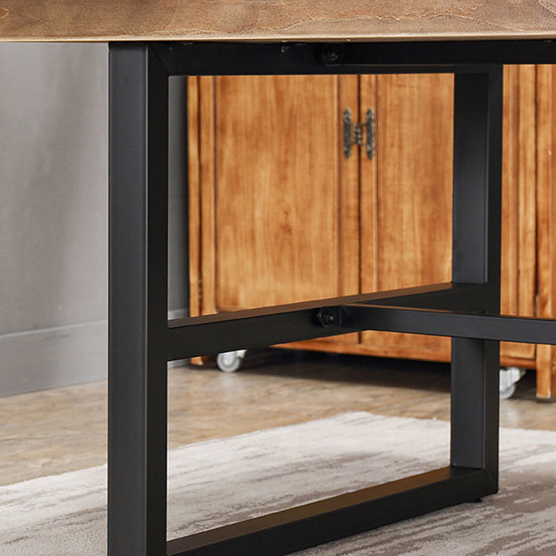 Industrial 1/2/3/5 Pieces Dining Table Set Solid Wood Top Dining Table and Chairs