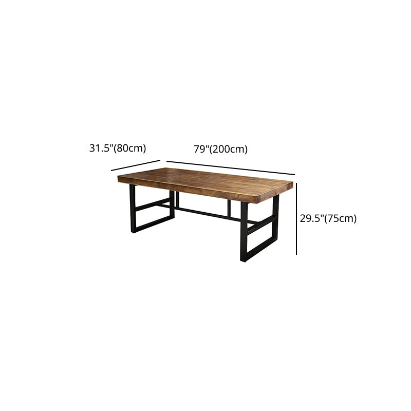 Industrial 1/2/3/5 Pieces Dining Table Set Solid Wood Top Dining Table and Chairs