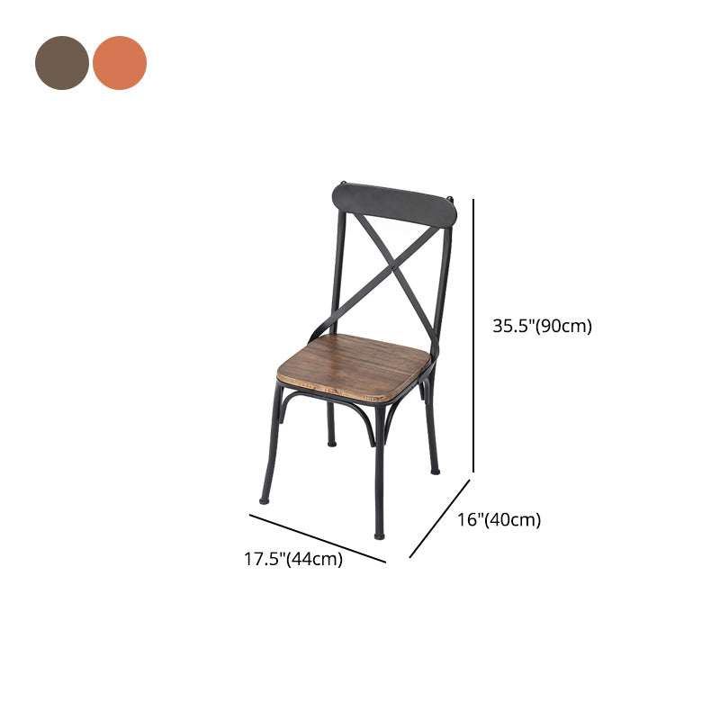 Industrial 1/2/3/5 Pieces Dining Table Set Solid Wood Top Dining Table and Chairs