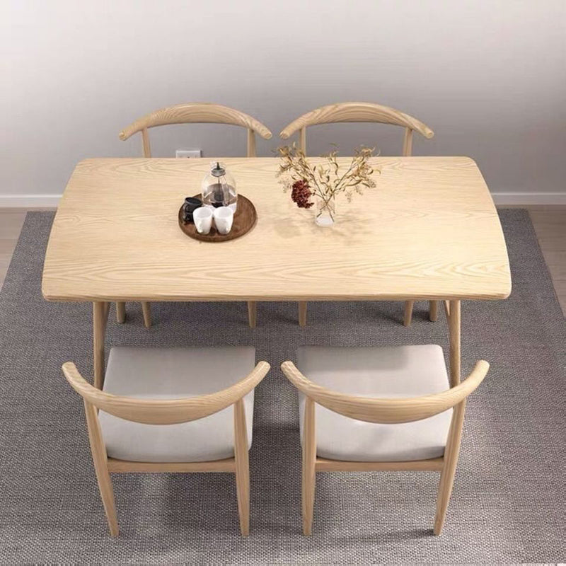 Modern 1/2/5/7 Pieces Dining Set Rectangle Wood Dining Table for Dining Room