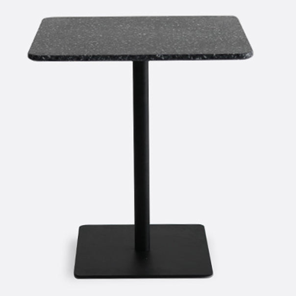 Vierkante voetstuk eettafel Stenen eettafel in industriële stijl voor thuis