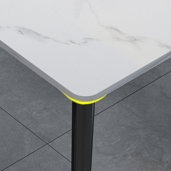 Mesa de piedra de 4 pies Rectangle Matte Mesa de comedor para restaurante para restaurante