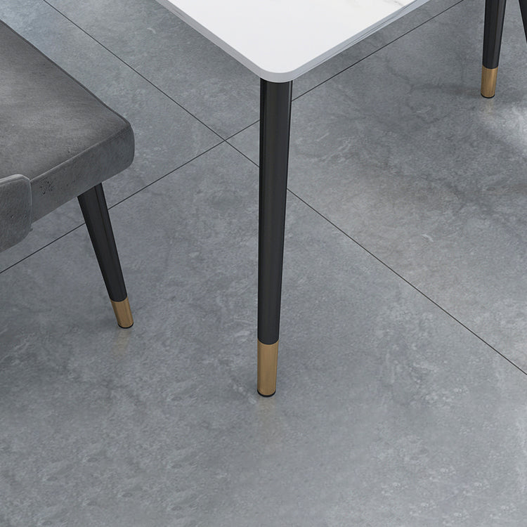 Mesa de piedra de 4 pies Rectangle Matte Mesa de comedor para restaurante para restaurante
