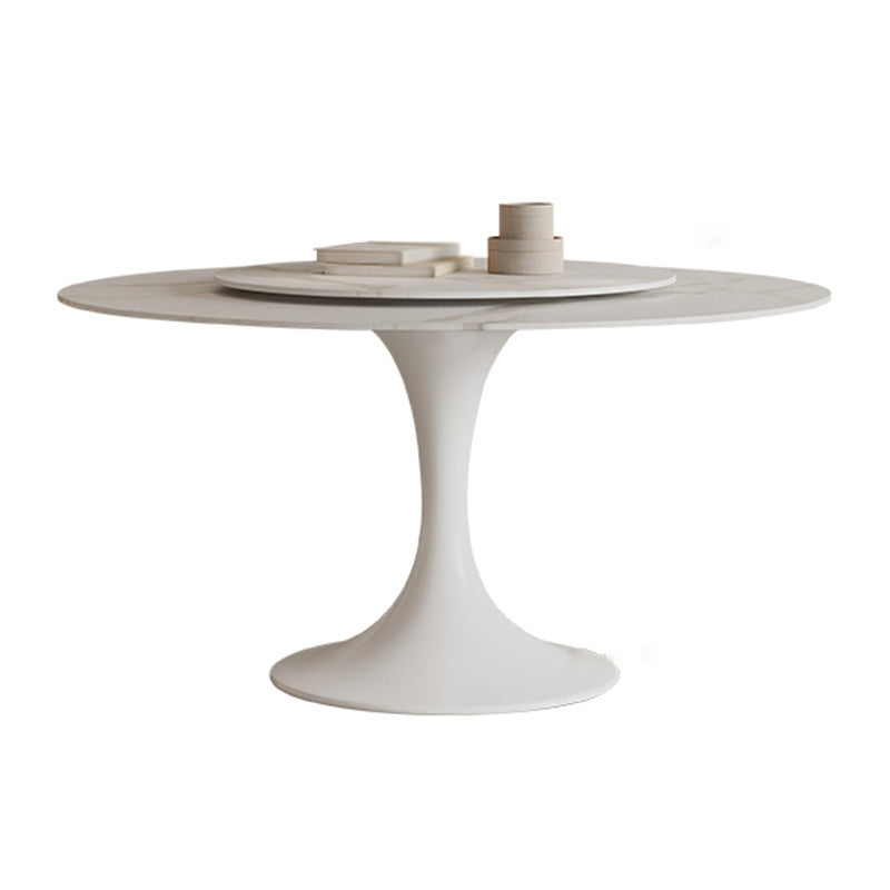 Mesa de comedor de tulipán redonda moderna de acabado mate para el hogar para el hogar