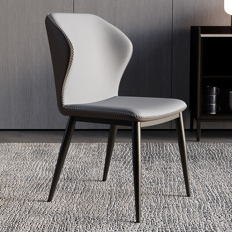 Sillas modernas que cenan el sillón orejero sin brazos con las piernas del metal para la cocina