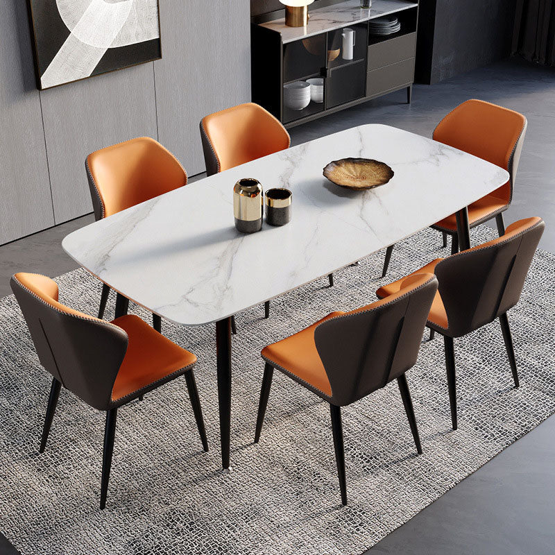 Sillas modernas que cenan el sillón orejero sin brazos con las piernas del metal para la cocina
