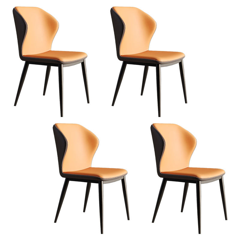 Sillas modernas que cenan el sillón orejero sin brazos con las piernas del metal para la cocina