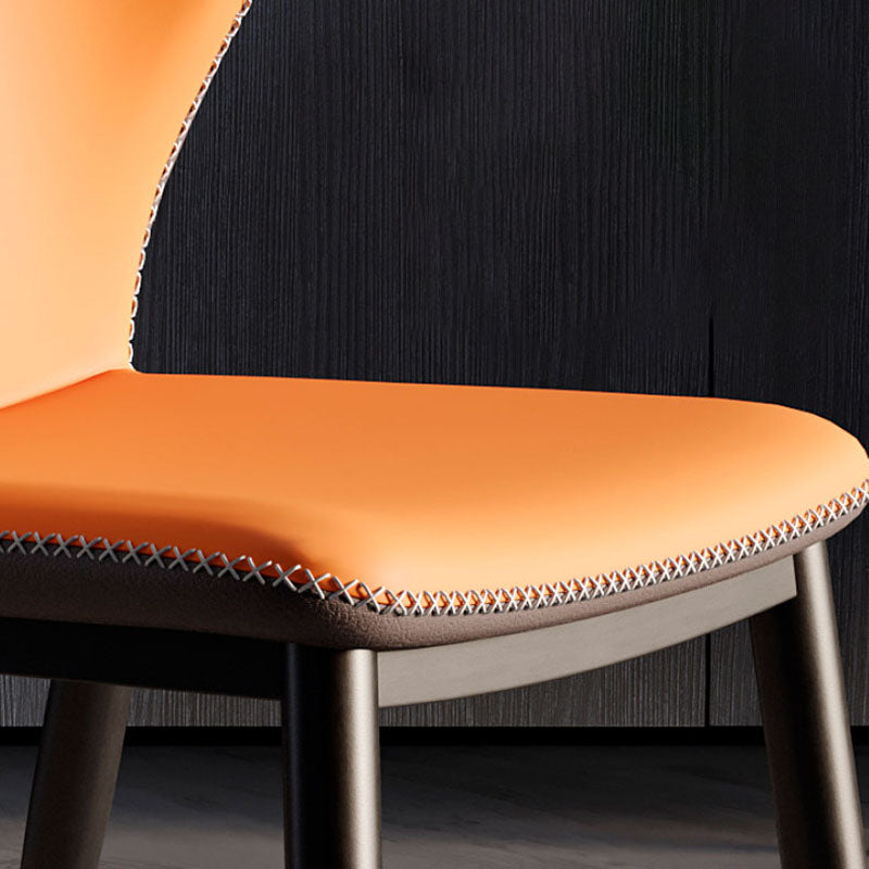 Sillas modernas que cenan el sillón orejero sin brazos con las piernas del metal para la cocina