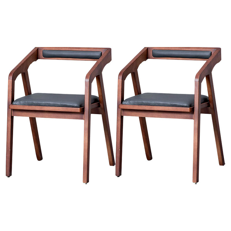 Silla de comedor tapizada con respaldo abierto moderno con acabado mate