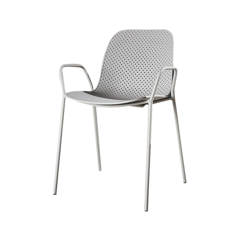 Silla de estilo moderno sillones de comedor con patas de metal para cocina