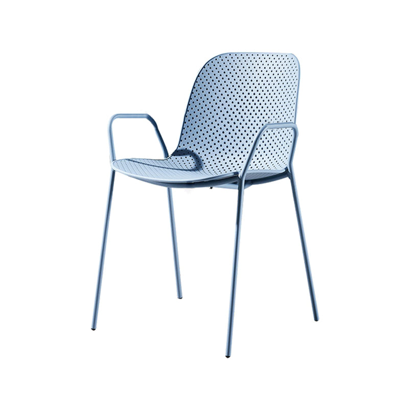 Silla de estilo moderno sillones de comedor con patas de metal para cocina