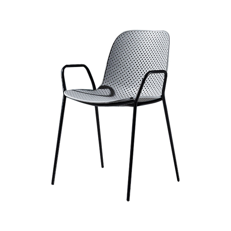 Silla de estilo moderno sillones de comedor con patas de metal para cocina
